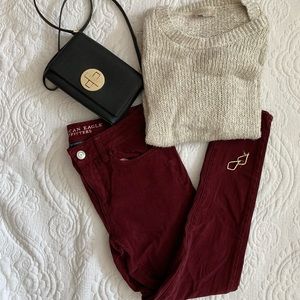 American Eagle Outfitters Maroon Jeggings